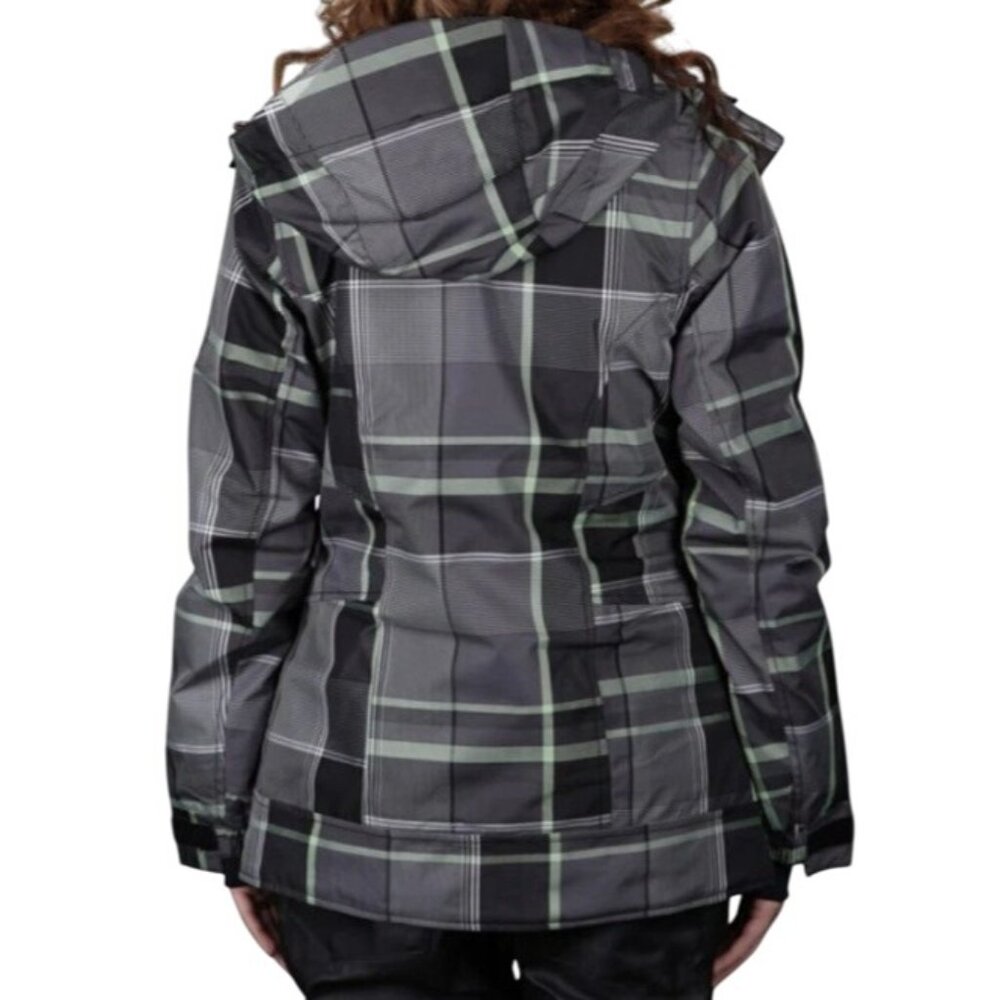 Womens 686 Reserved Radiant Insulated Jacket L Black & Green  Waterproof & Breat - Picture 2 of 16